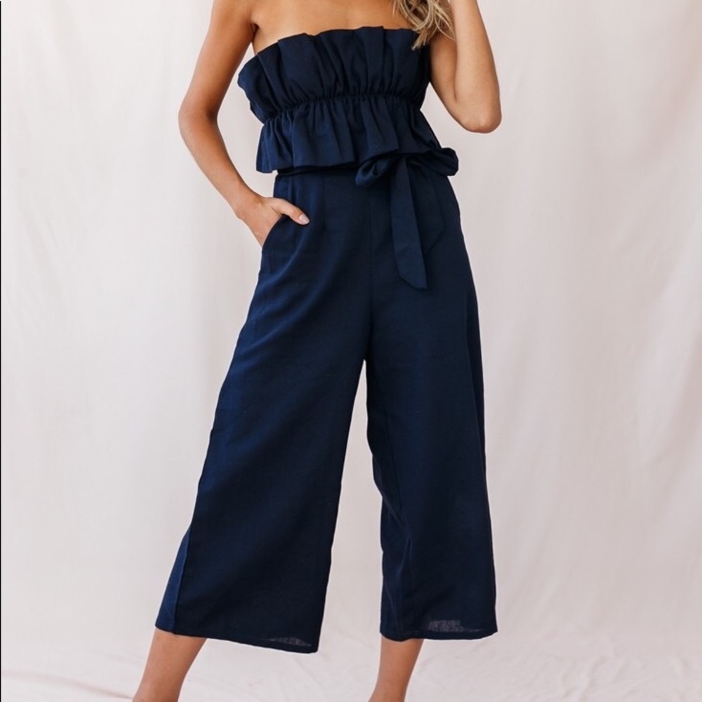 Ruffle Top Jumpsuit